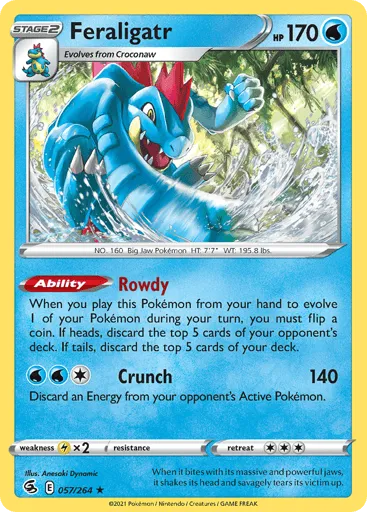 Feraligatr 057/264 Fusion Strike