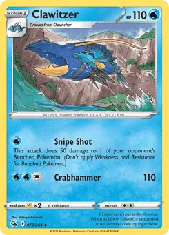 Clawitzer 075/264 Fusion Strike