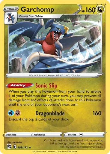 Garchomp 109/172 Brilliant Stars