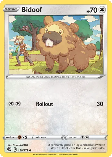 Bidoof 120/172 Brilliant Stars