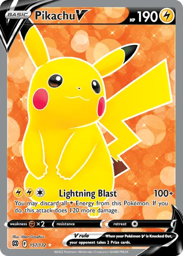 Pikachu V 157/172 Brilliant Stars