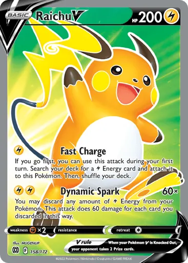 Raichu V 158/172 Brilliant Stars