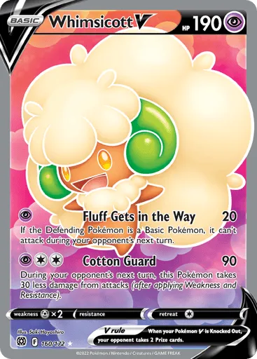 Whimsicott V 160/172 Brilliant Stars