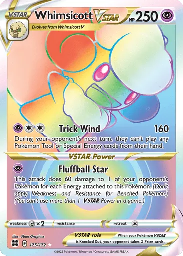 Whimsicott VSTAR 175/172 Brilliant Stars