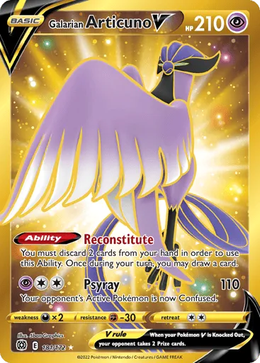 Galarian Articuno V 181/172 Brilliant Stars