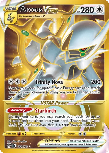 Arceus VSTAR 184/172 Brilliant Stars