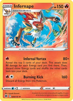 Infernape 026/172 Brilliant Stars