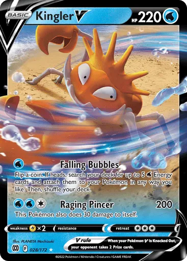 Kingler V 028/172 Brilliant Stars
