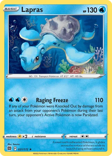 Lapras 031/172 Brilliant Stars