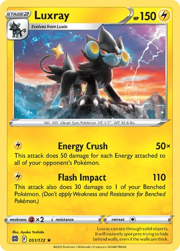 Luxray 051/172 Brilliant Stars