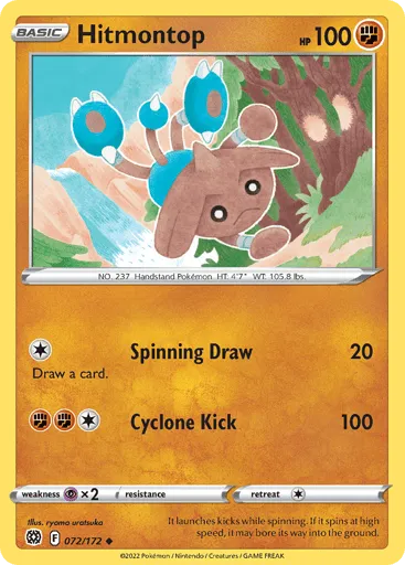 Hitmontop 072/172 Brilliant Stars