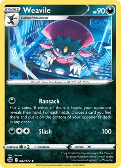 Weavile 087/172 Brilliant Stars