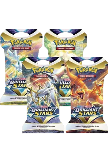 Brilliant Stars Sleeved Booster Pack Art Bundle (Set of 4)