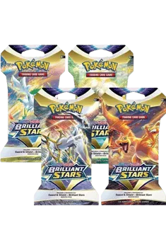 Brilliant Stars Sleeved Booster Pack Art Bundle (Set of 4)