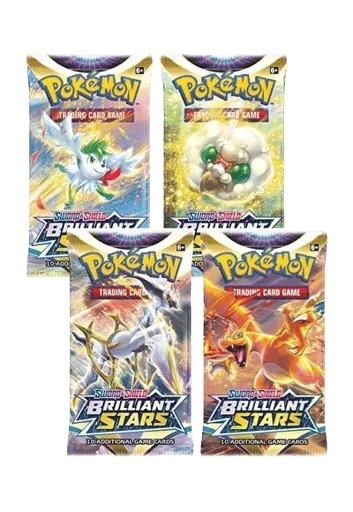 Brilliant Stars Booster Pack Art Bundle (Set of 4)