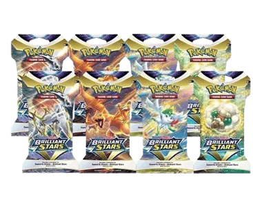 Brilliant Stars Sleeved Booster Pack Art Bundle (Set of 8)