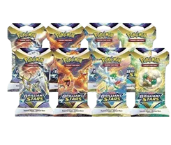 Brilliant Stars Sleeved Booster Pack Art Bundle (Set of 8)