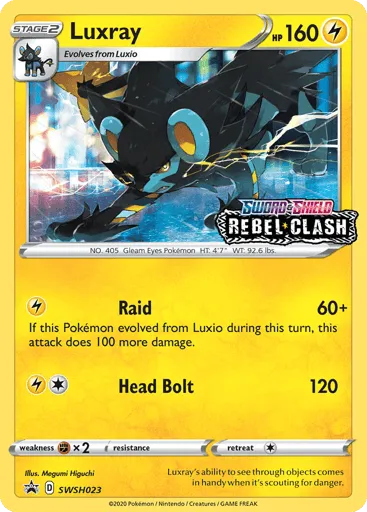 Luxray SWSH023 SWSH Black Star Promos