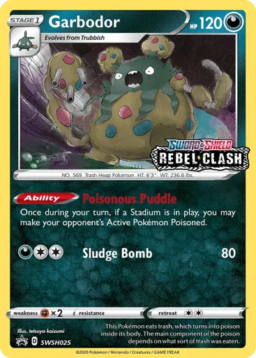 Garbodor SWSH025 SWSH Black Star Promos