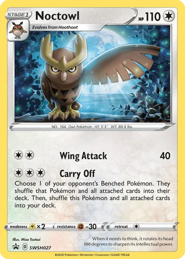 Noctowl SWSH027 SWSH Black Star Promos