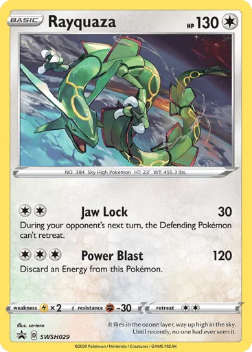Rayquaza SWSH029 SWSH Black Star Promos