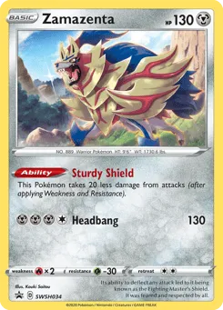 Zamazenta SWSH034 SWSH Black Star Promos