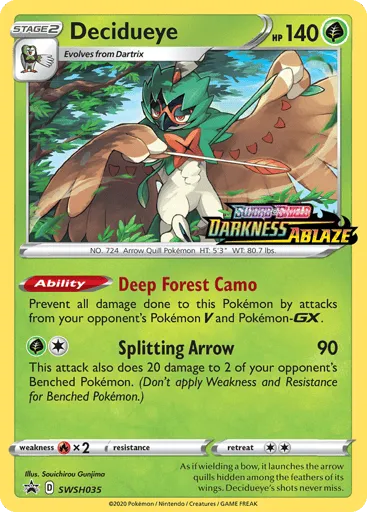 Decidueye SWSH035 SWSH Black Star Promos