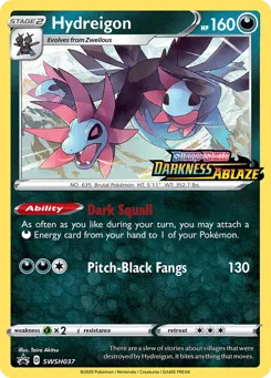 Hydreigon SWSH037 SWSH Black Star Promos