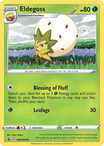 Eldegoss SWSH046 SWSH Black Star Promos