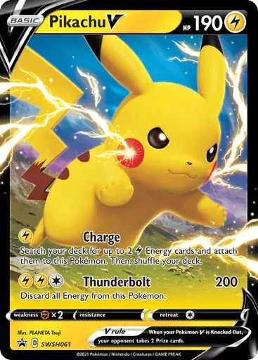Pikachu V SWSH061 SWSH Black Star Promos