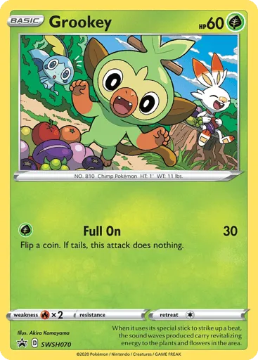 Grookey SWSH070 SWSH Black Star Promos