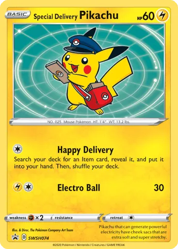 Special Delivery Pikachu SWSH074 SWSH Black Star Promos