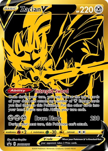 Zacian V SWSH076 SWSH Black Star Promos