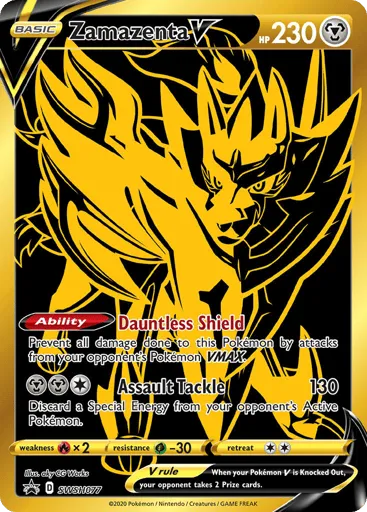 Zamazenta V SWSH077 SWSH Black Star Promos