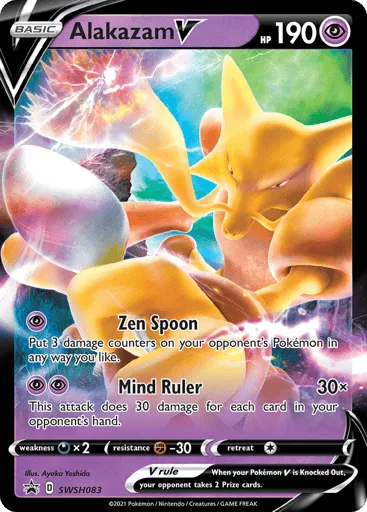 Alakazam V SWSH083 SWSH Black Star Promos