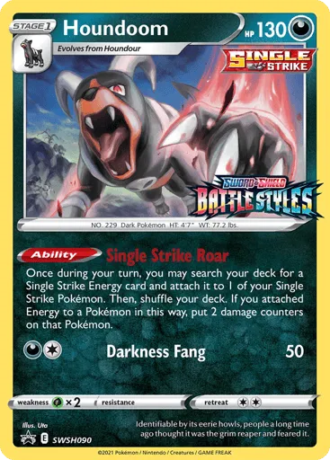 Houndoom SWSH090 SWSH Black Star Promos