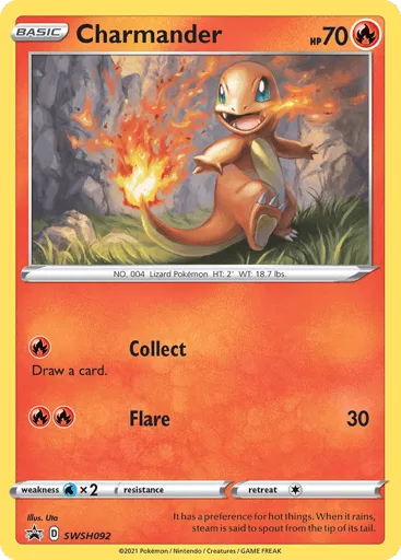 Charmander SWSH092 SWSH Black Star Promos