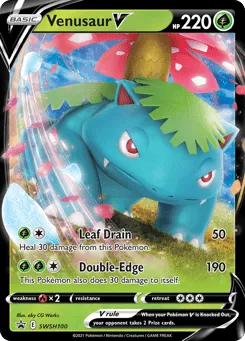 Venusaur V SWSH100 SWSH Black Star Promos