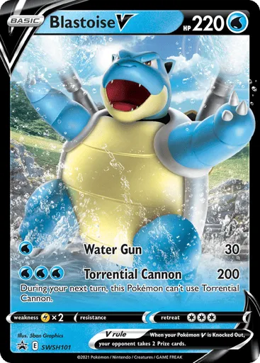 Blastoise V SWSH101 SWSH Black Star Promos
