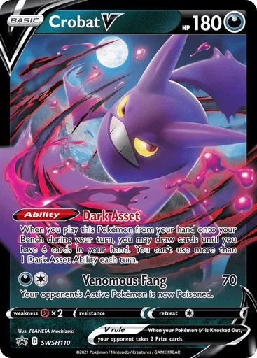 Crobat V SWSH110 SWSH Black Star Promos