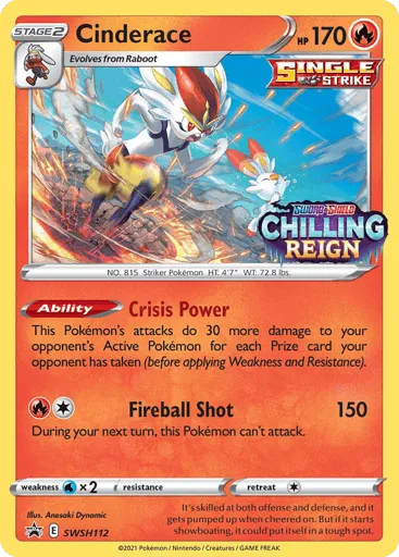 Cinderace SWSH112 SWSH Black Star Promos