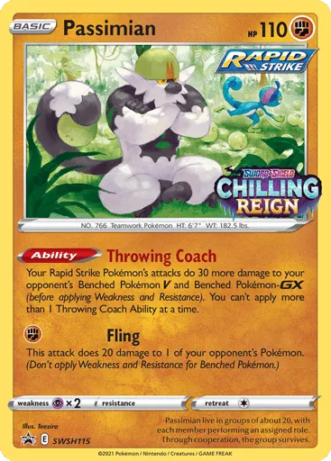 Passimian SWSH115 SWSH Black Star Promos
