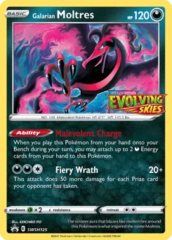 Galarian Moltres SWSH125 SWSH Black Star Promos