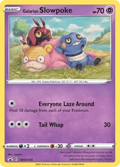 Galarian Slowpoke SWSH126 SWSH Black Star Promos