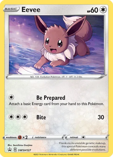 Eevee SWSH127 SWSH Black Star Promos