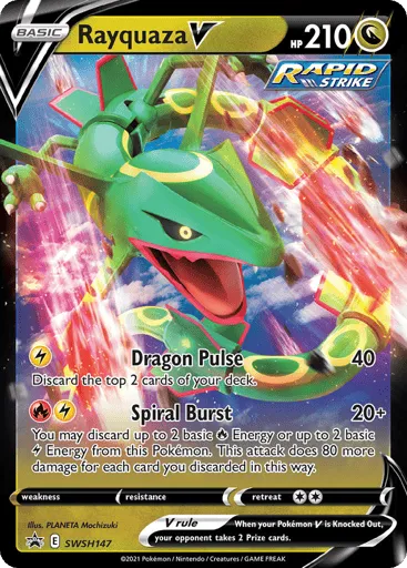 Rayquaza V SWSH147 SWSH Black Star Promos