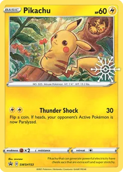 Pikachu SWSH153 SWSH Black Star Promos