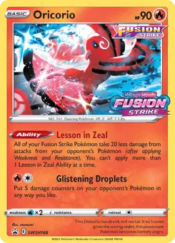 Oricorio SWSH168 SWSH Black Star Promos