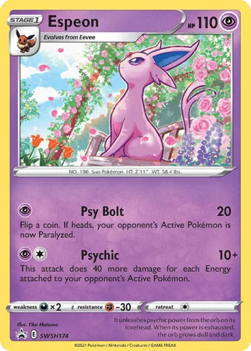 Espeon SWSH174 SWSH Black Star Promos