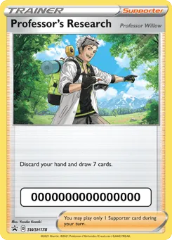 Professor's Research SWSH178 SWSH Black Star Promos